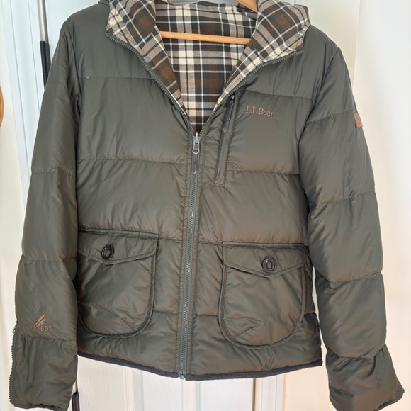 LL Bean reversible 600-down winter coat - Picture 3 of 4